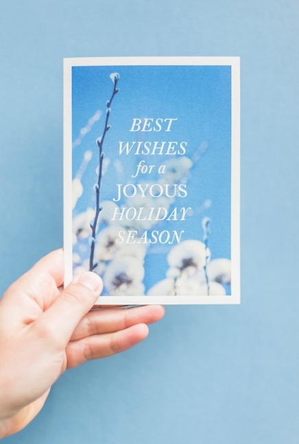 Holiday greeting card design